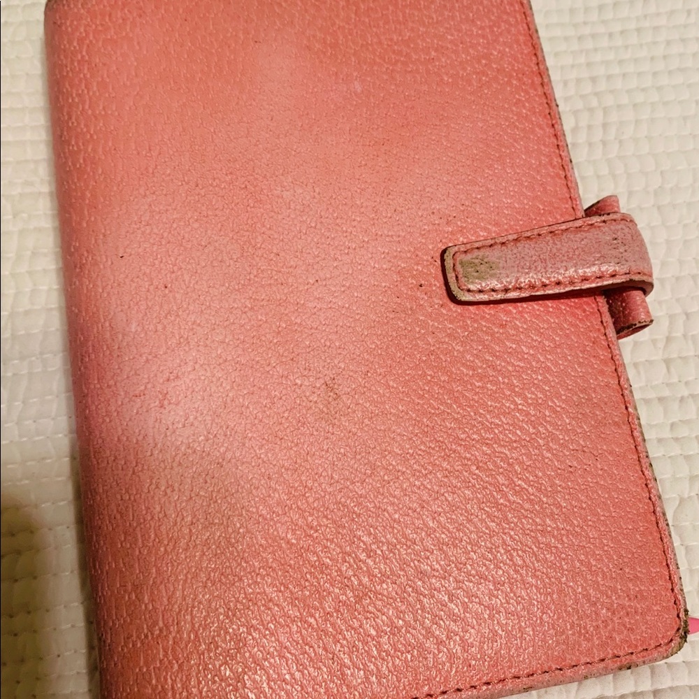 Pink used Filofax